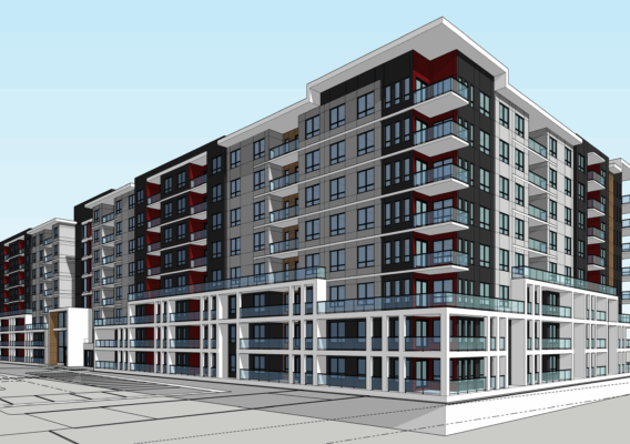 The HAT at Elbow River — exterior rendering