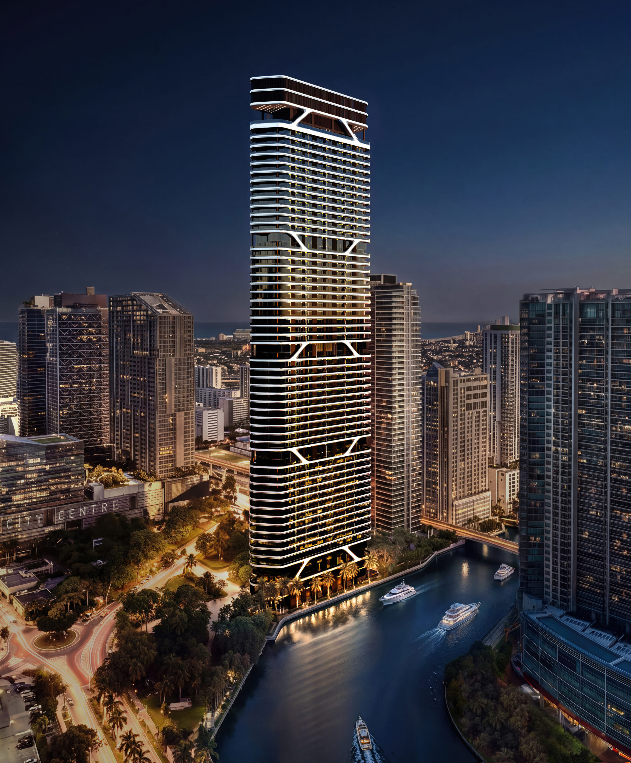 Bugatti Residences — exterior rendering