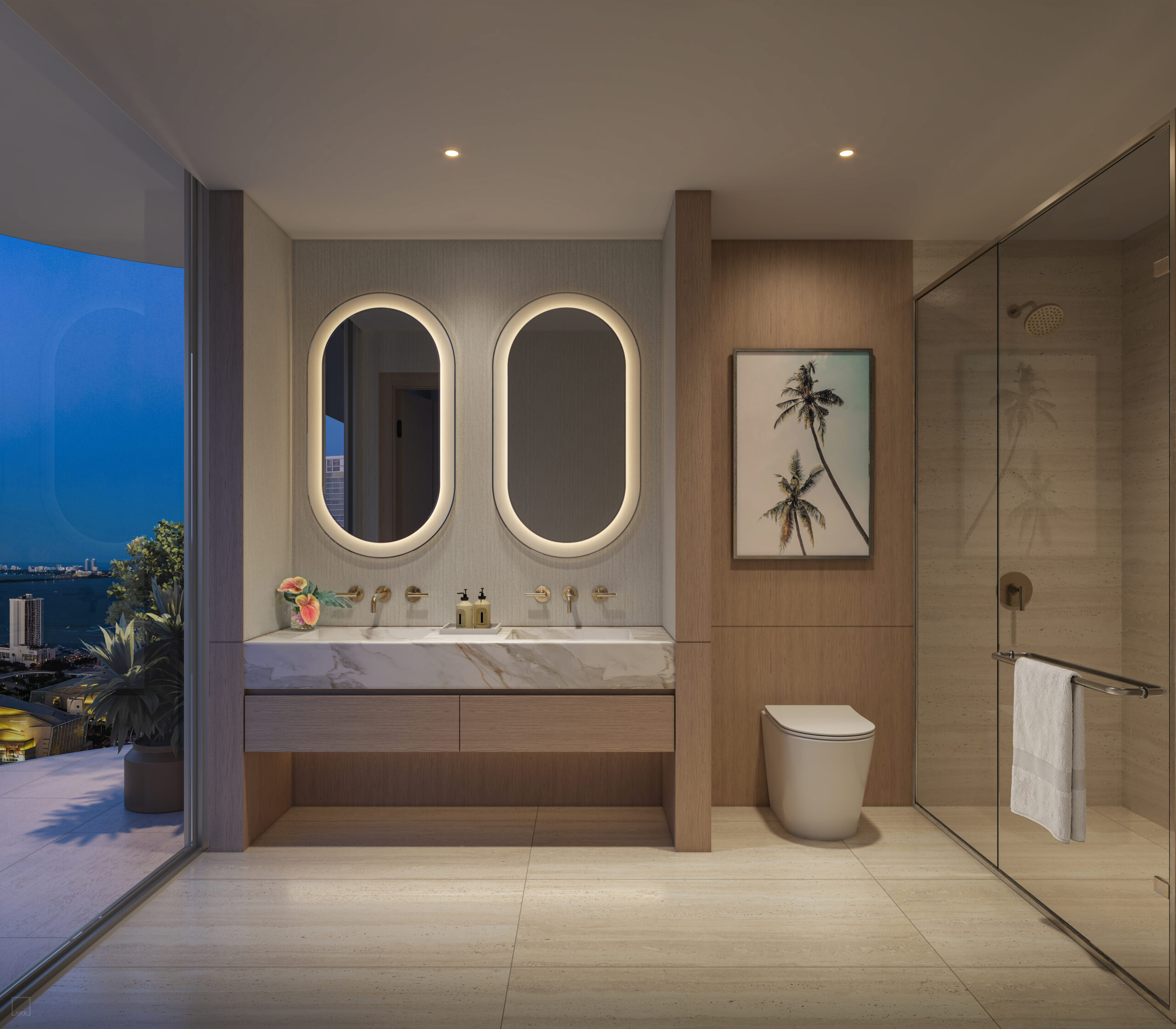 Palm Tree Residences — interior rendering