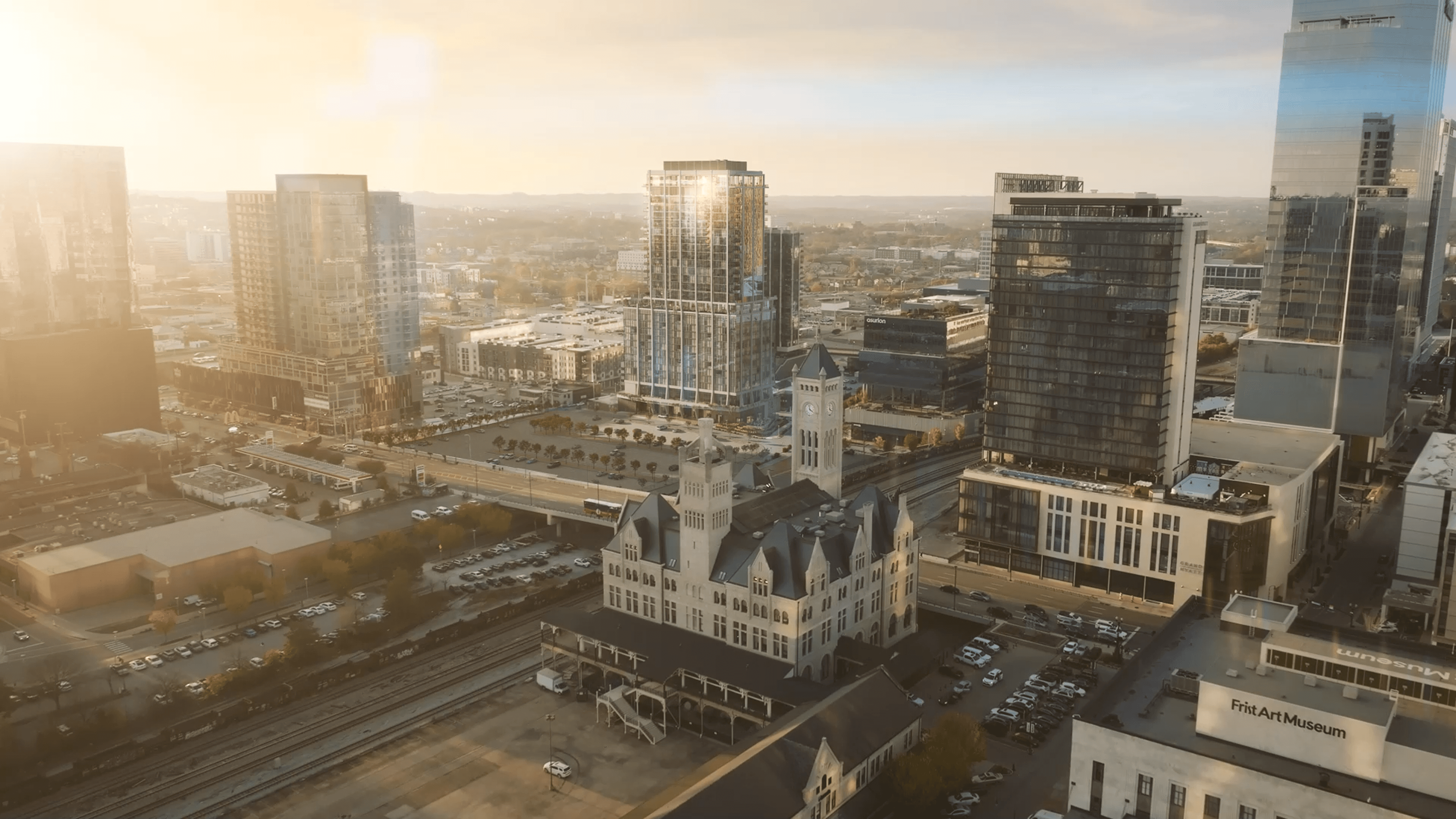 The Nashville EDITION Residences — aerial rendering