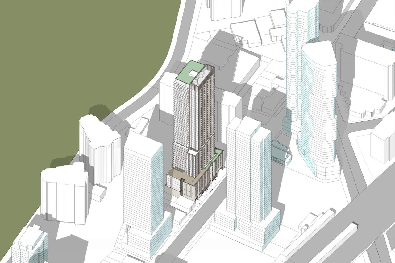 1828-1844 Weston Road Condos — aerial rendering