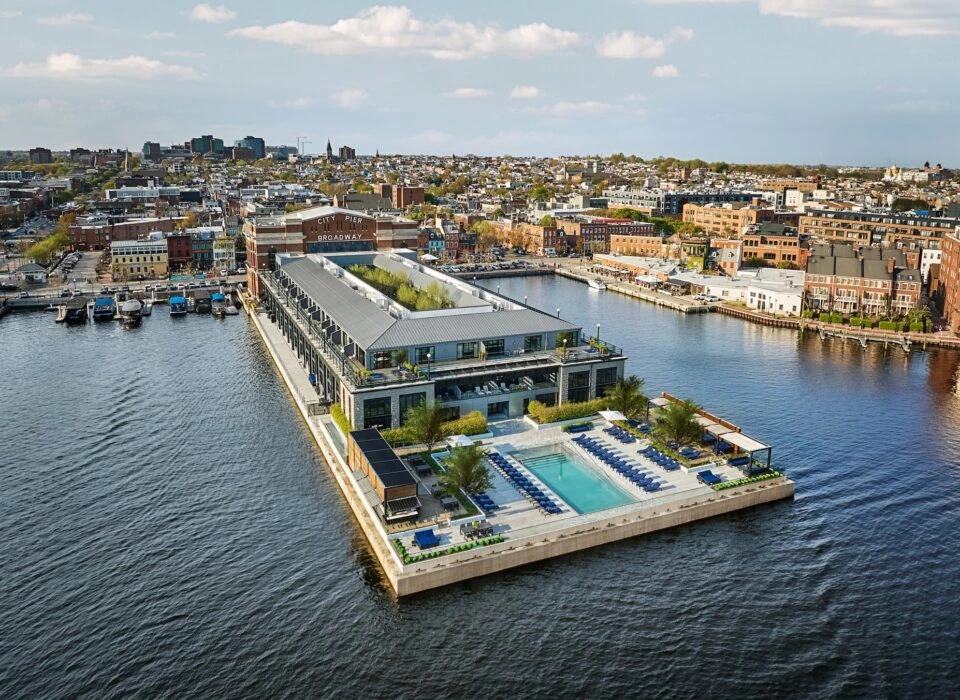 Pendry Residences Barbados — aerial rendering