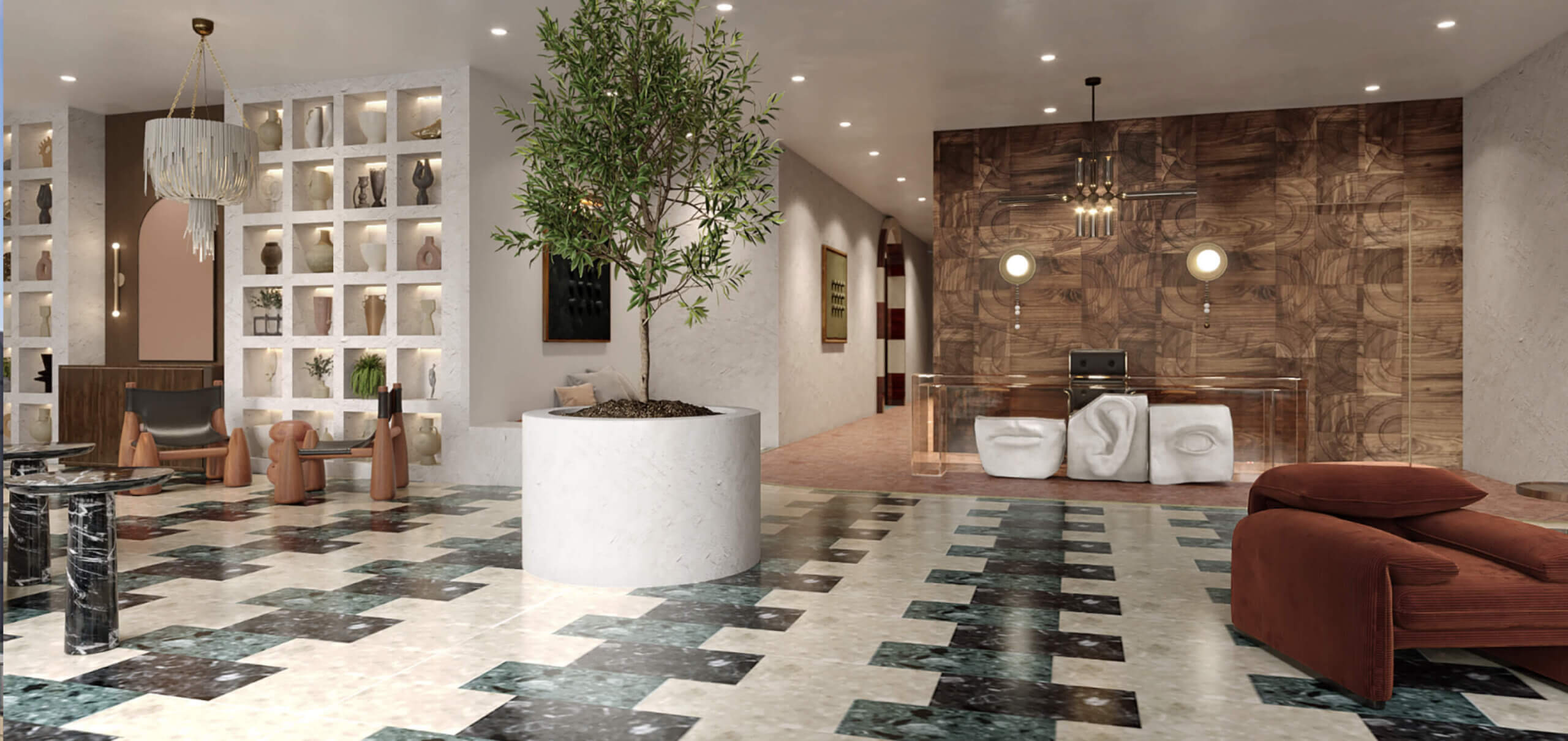 62 East — interior rendering