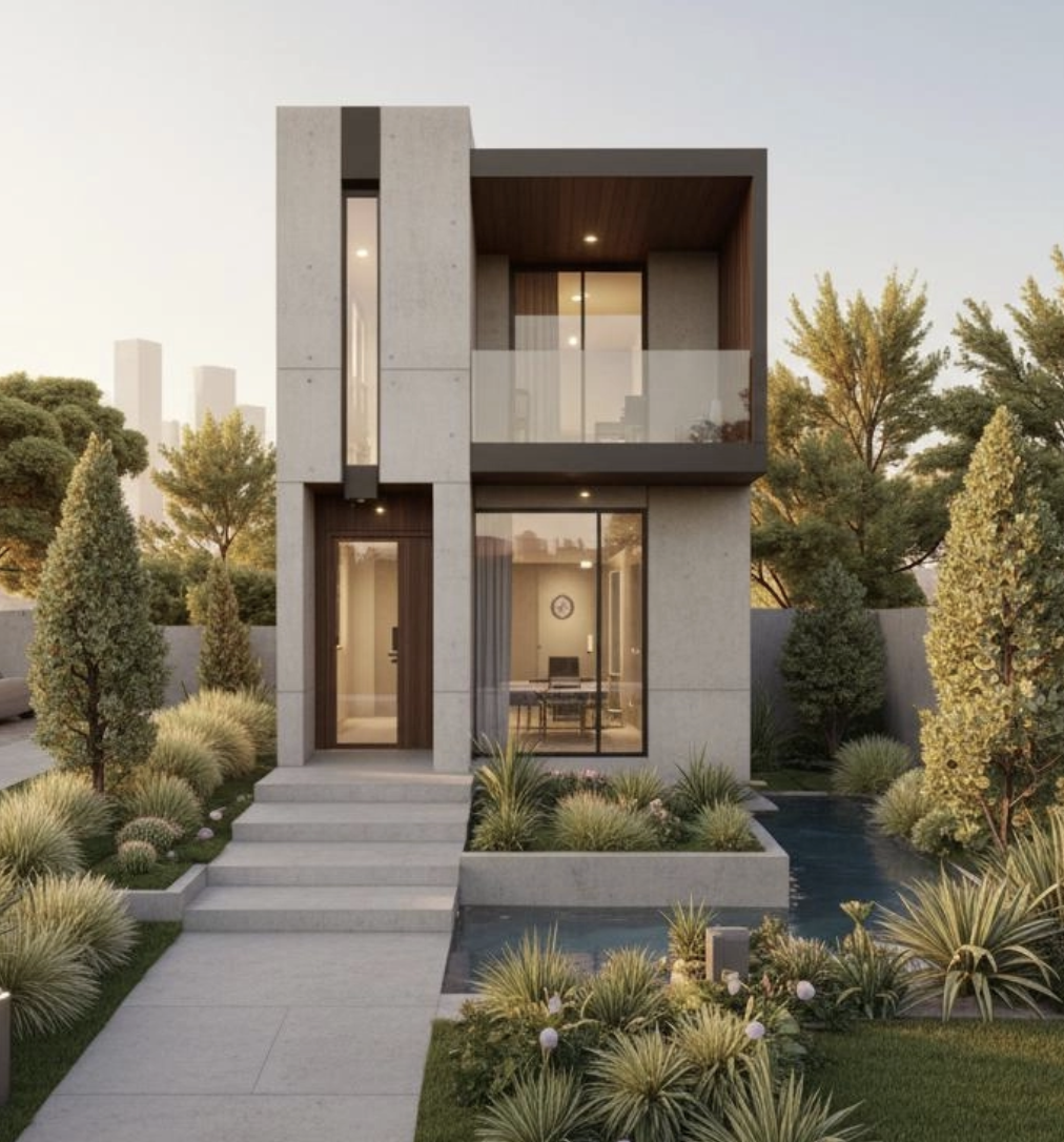 Dusk rendering of a flagship luxury estate home in the GTA